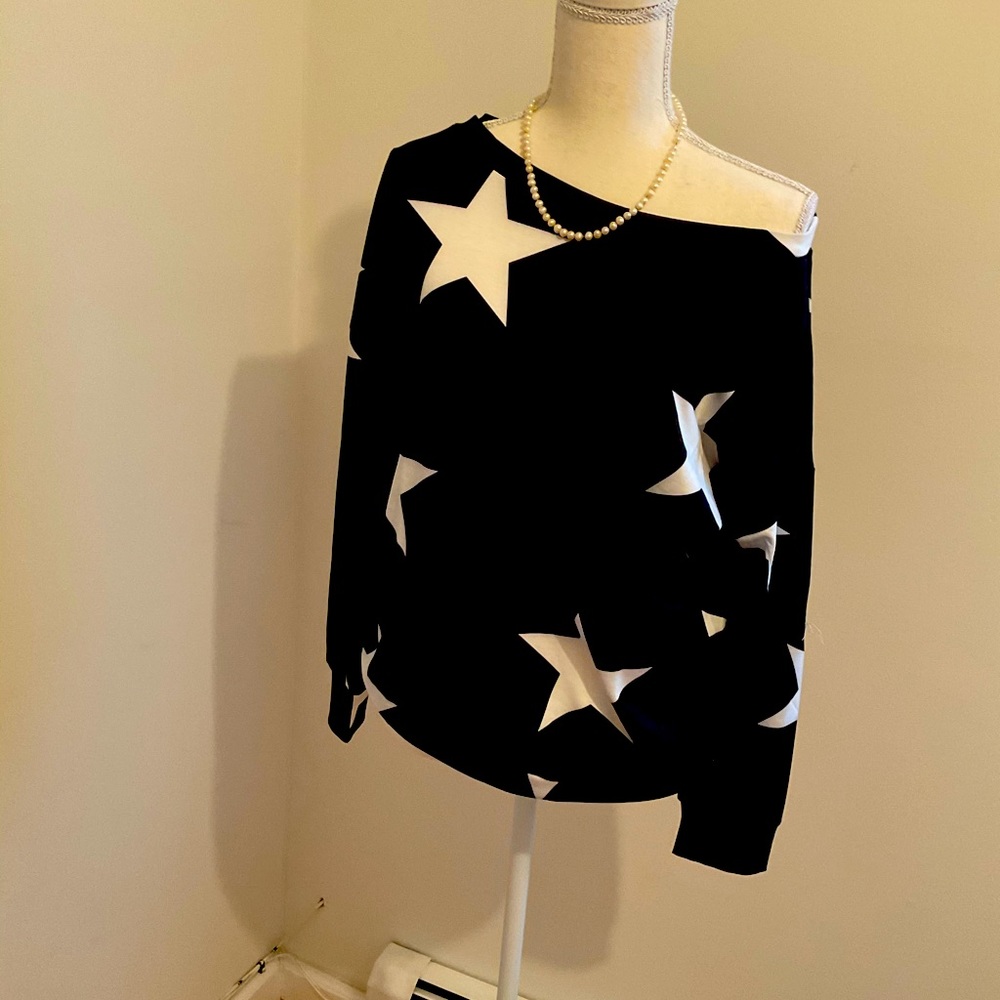 Off the shoulder black top